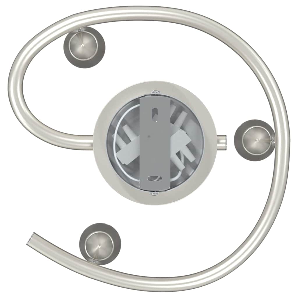 Loftsspot med spotlights Nikkel 24 x 22 x 12,5 cm Metal