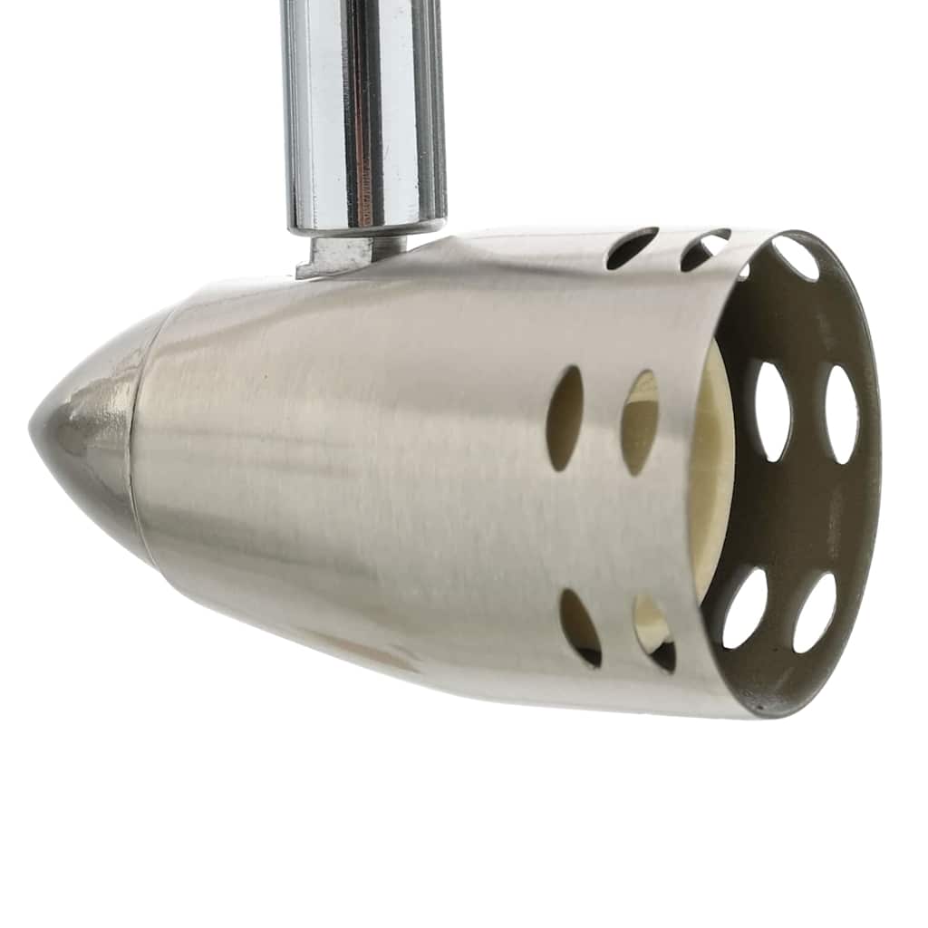 Loftsspot med spotlights Nikkel 61 x 10 x 12,5 cm Metal