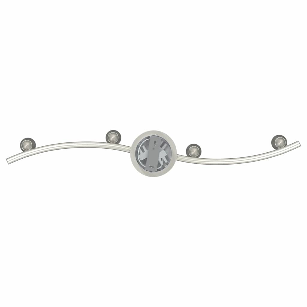 Loftsspot med spotlights Nikkel 61 x 10 x 12,5 cm Metal