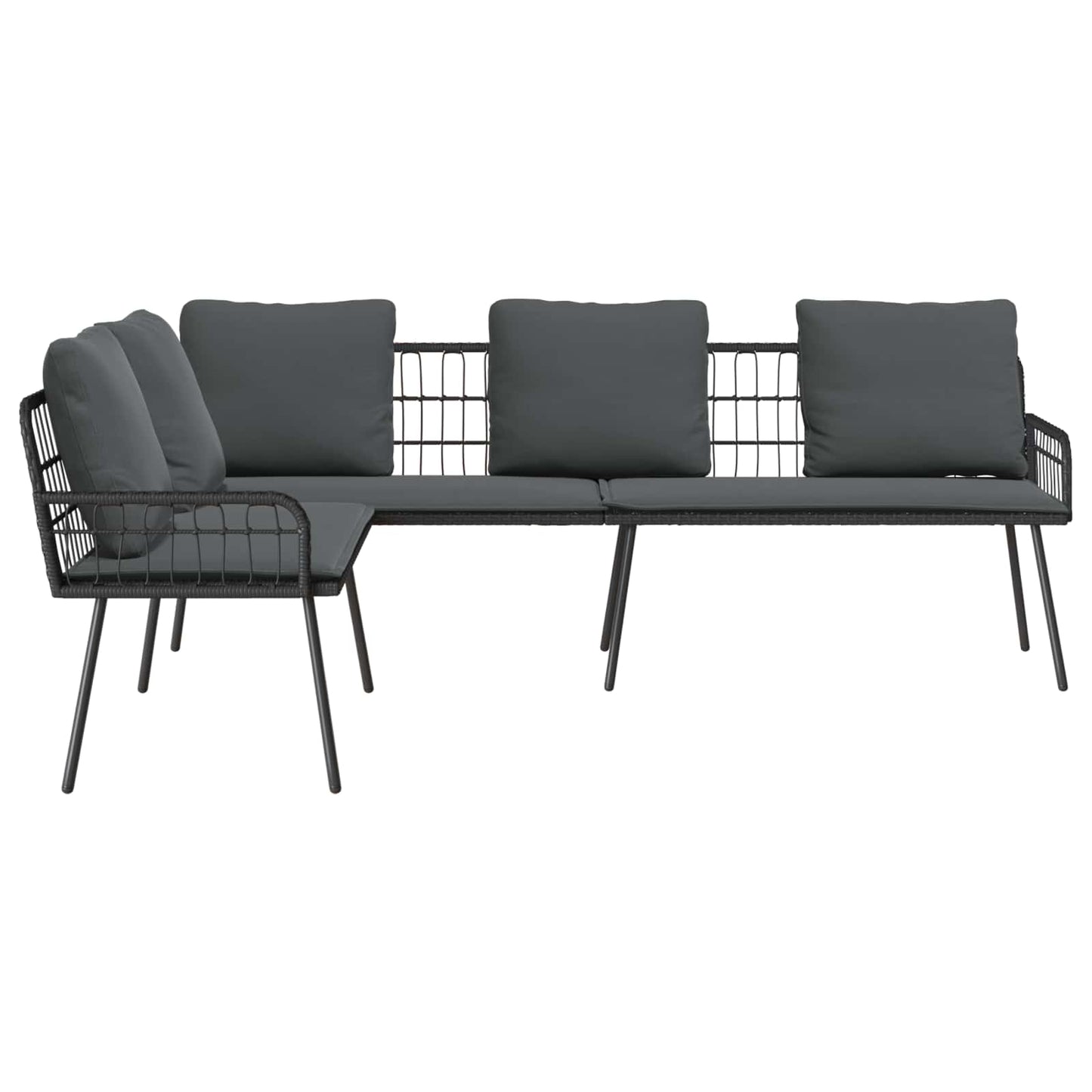 Sofa 5-Antal sæder Antracit Stål