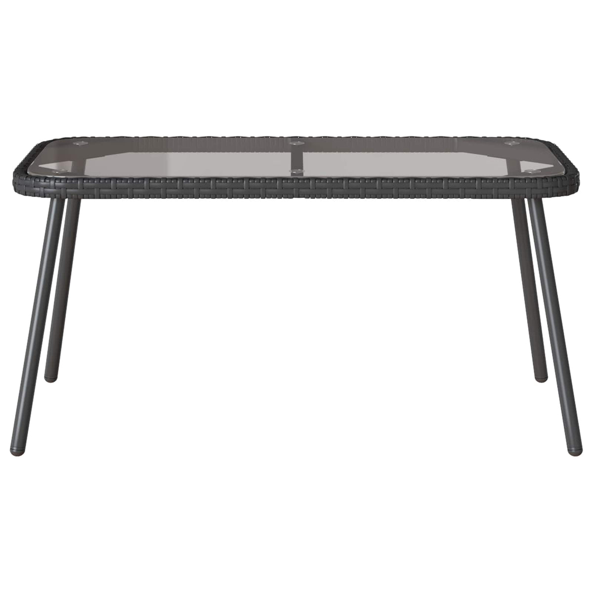 Sofabord Sort 90 x 45 x 43 cm polyrattan