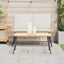 Sofabord Brun og sort 90 x 45 x 43 cm polyrattan