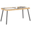 Sofabord Brun og sort 90 x 45 x 43 cm polyrattan