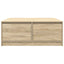 sofabord med skuffer 100x100x40 cm sonoma-eg