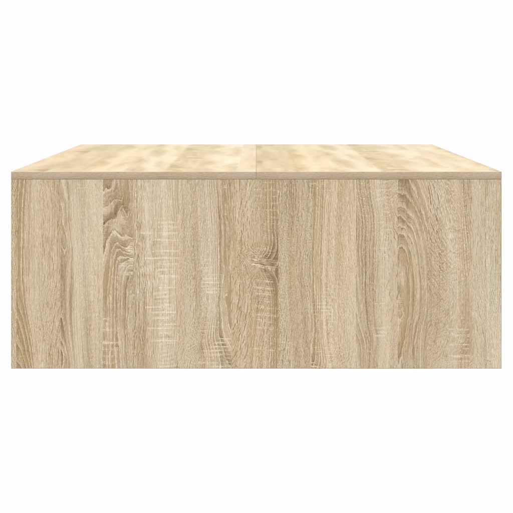 sofabord med skuffer 100x100x40 cm sonoma-eg