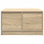 sofabord med skuffer 70,5x70x40 cm sonoma-eg