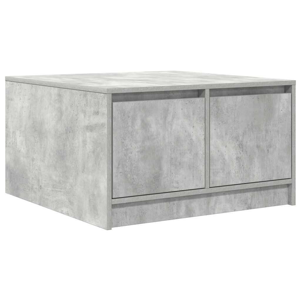 sofabord med skuffer 70,5x70x40 cm betongrå