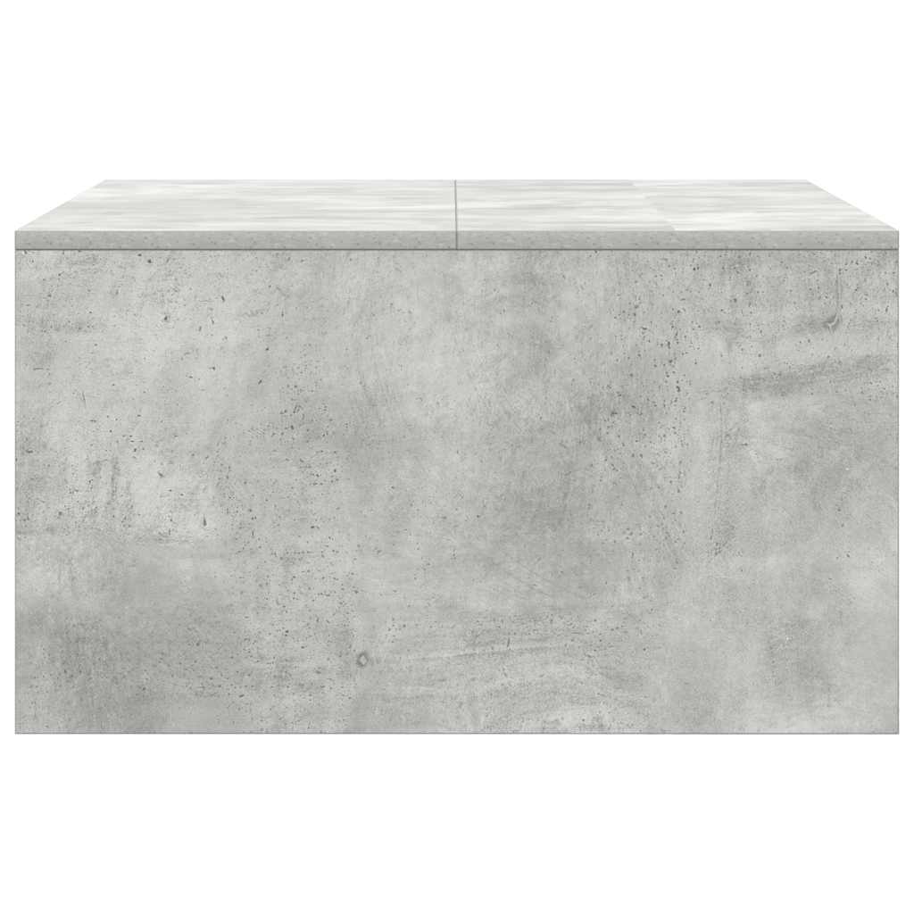 sofabord med skuffer 70,5x70x40 cm betongrå
