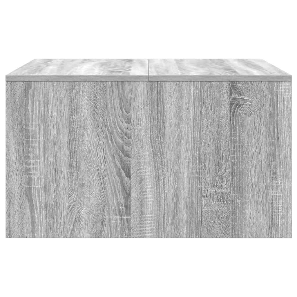 sofabord med skuffer 70,5x70x40 cm grå sonoma-eg