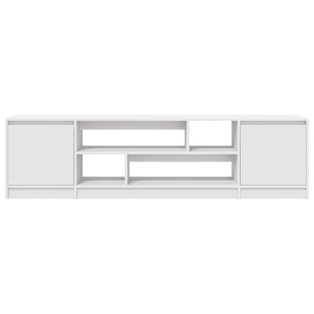 tv-bord 188,5x41x50 cm konstrueret træ hvid