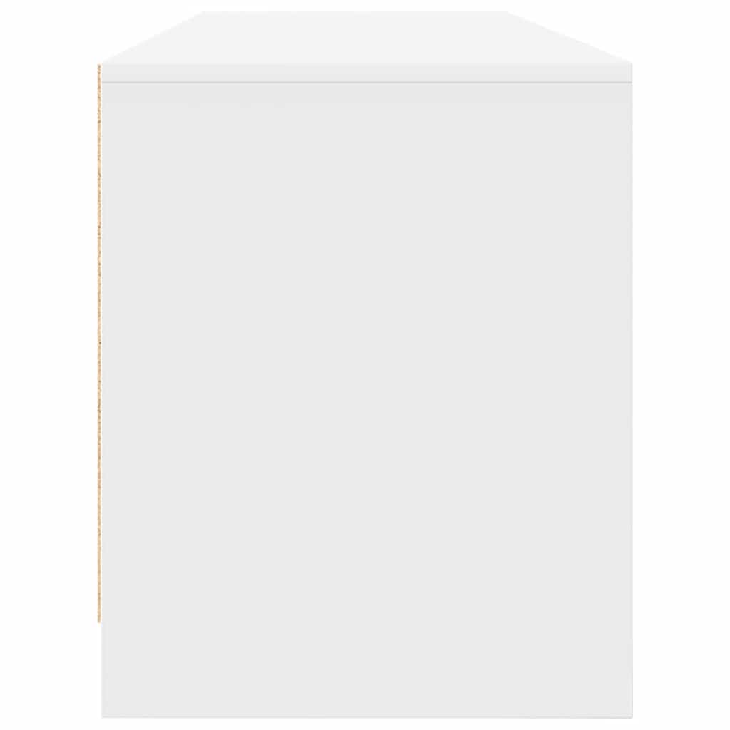 tv-bord 188,5x41x50 cm konstrueret træ hvid