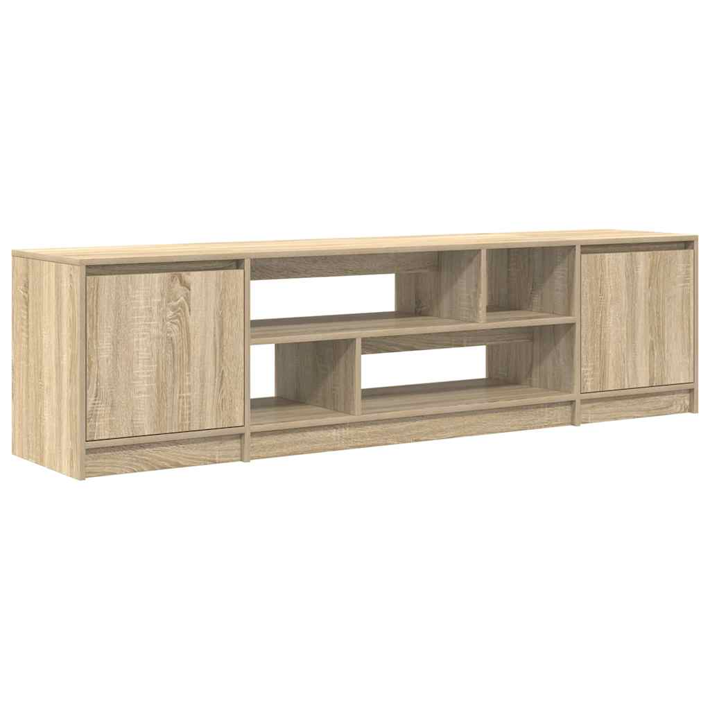 tv-bord 188,5x41x50 cm konstrueret træ sonoma-eg