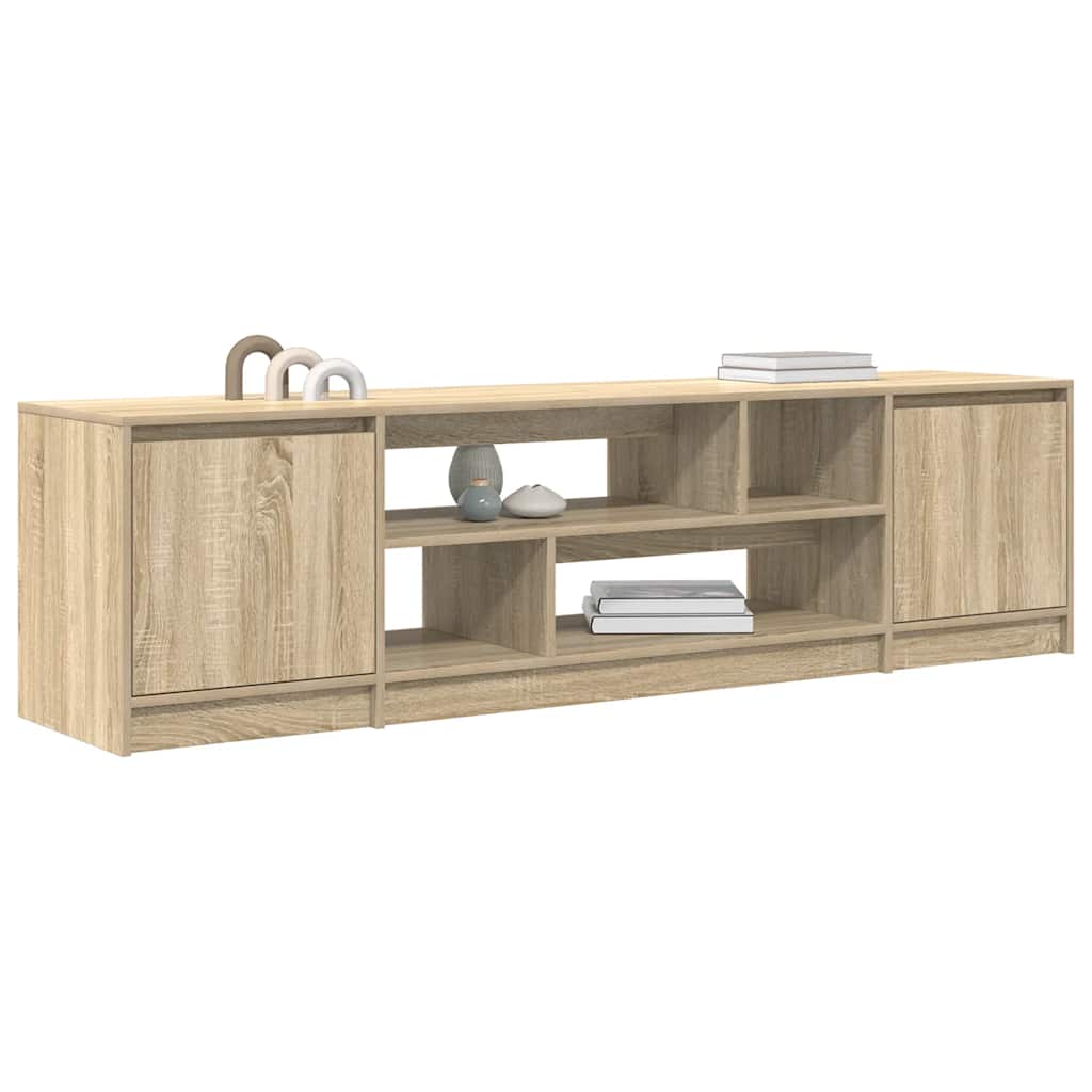 tv-bord 188,5x41x50 cm konstrueret træ sonoma-eg