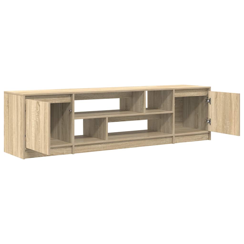 tv-bord 188,5x41x50 cm konstrueret træ sonoma-eg