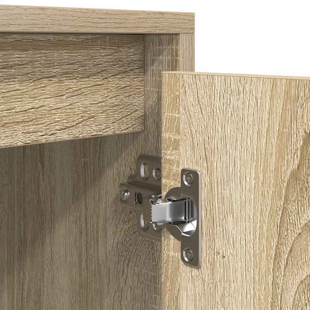 tv-bord 188,5x41x50 cm konstrueret træ sonoma-eg
