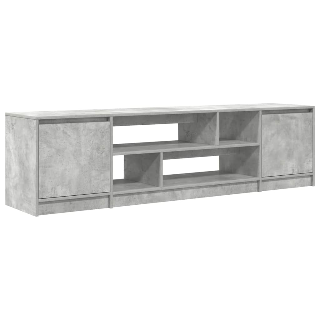 tv-bord 188,5x41x50 cm konstrueret træ betongrå