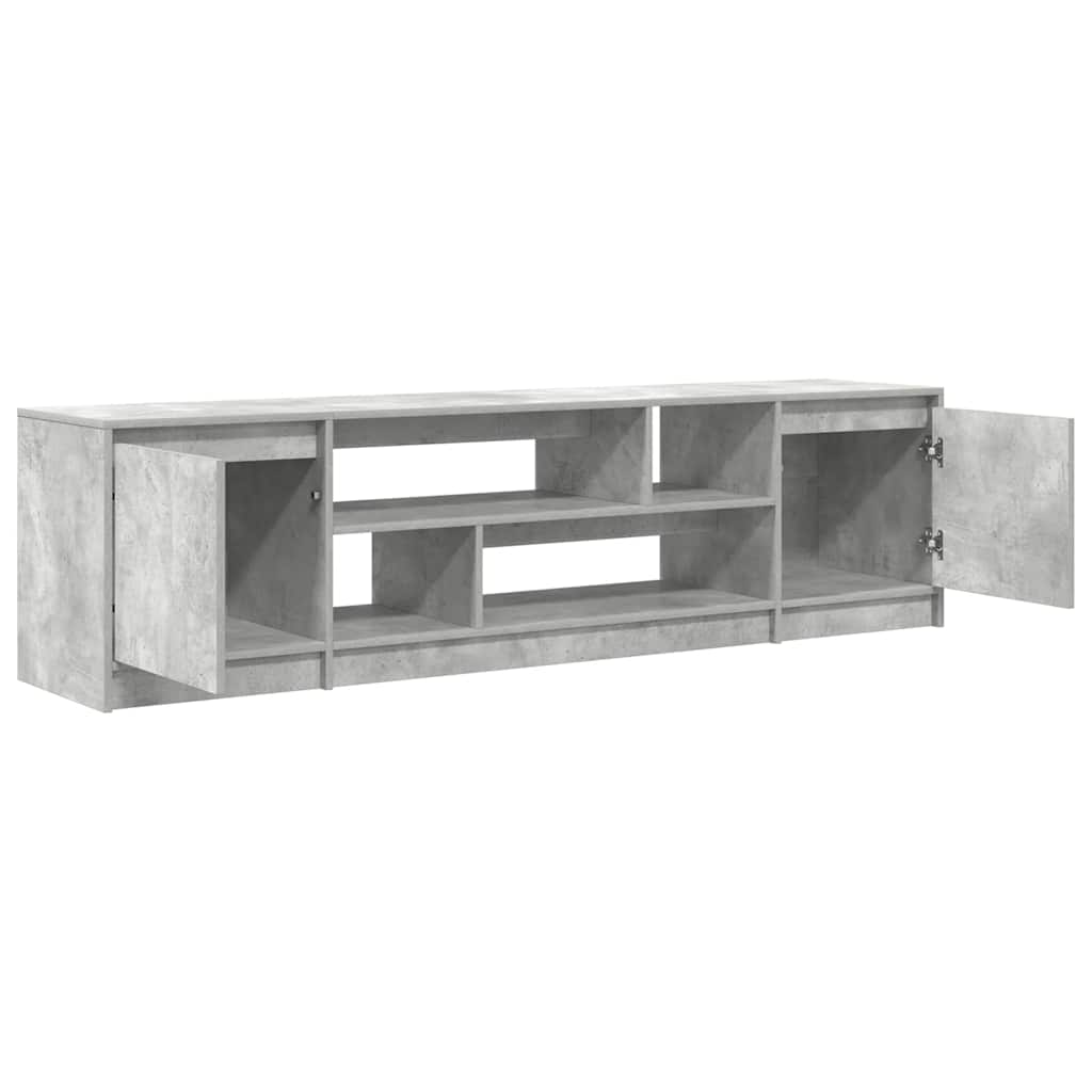 tv-bord 188,5x41x50 cm konstrueret træ betongrå