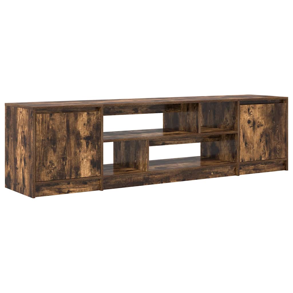 tv-bord 188,5x41x50 cm konstrueret træ røget egetræsfarve