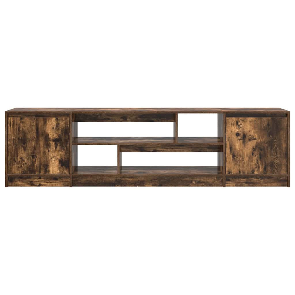 tv-bord 188,5x41x50 cm konstrueret træ røget egetræsfarve