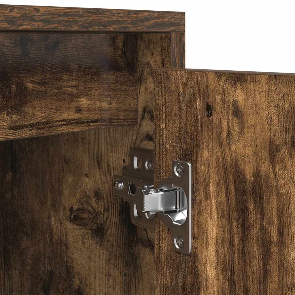 tv-bord 188,5x41x50 cm konstrueret træ røget egetræsfarve