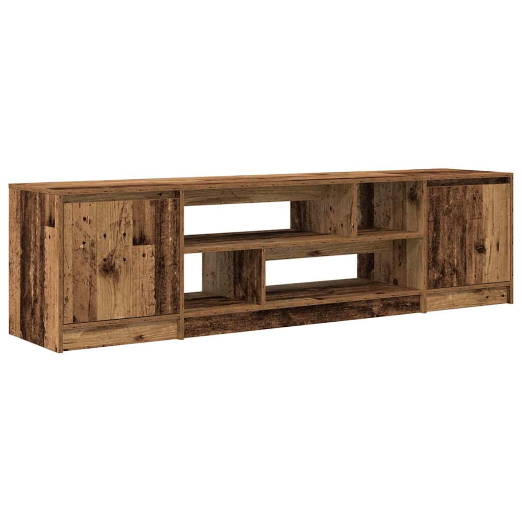 tv-bord 188,5x41x50 cm konstrueret træ antikt træ