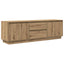 tv-bord med LED-lys 160,5x41x50 cm kunsteg