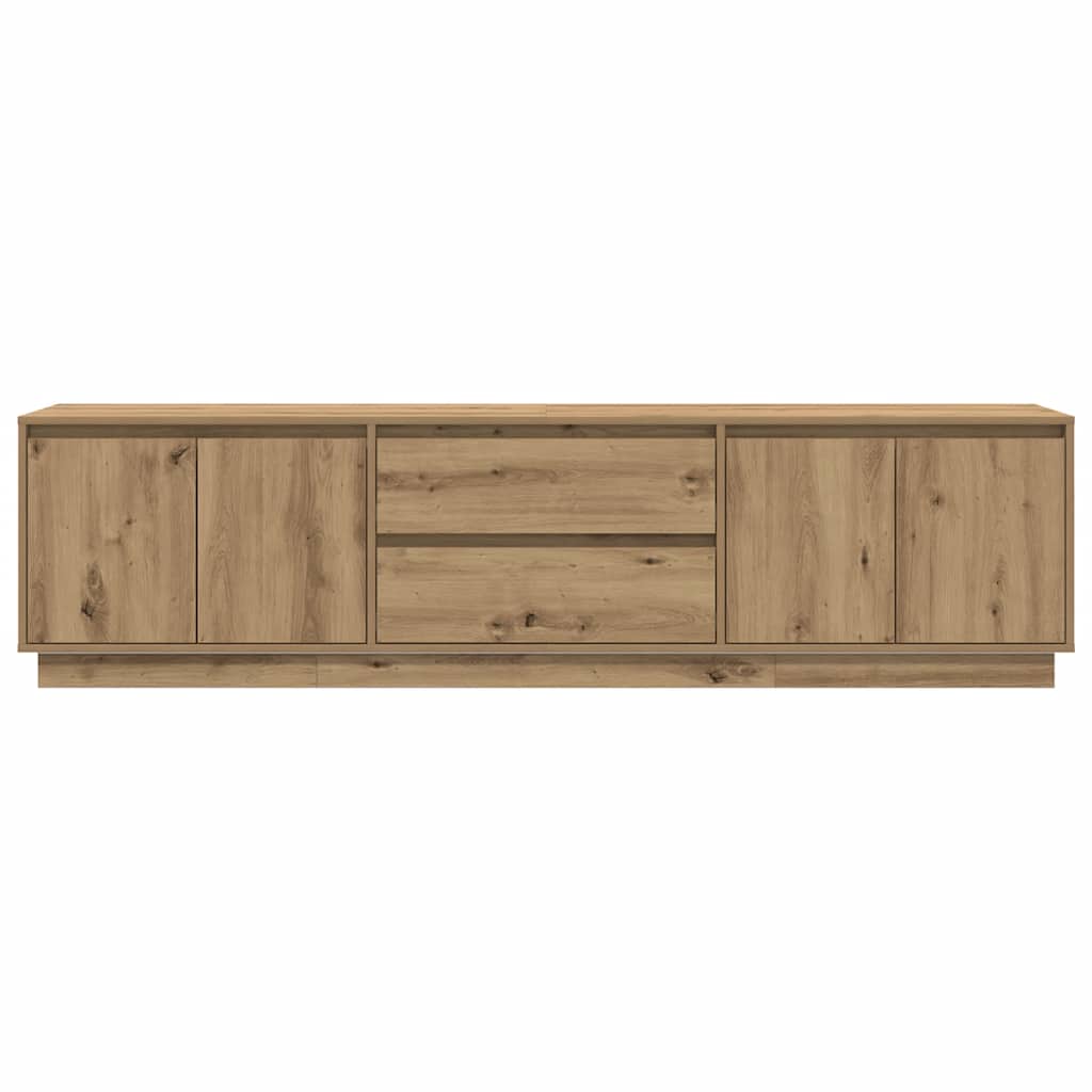 tv-bord med LED-lys 193,5x41x50 cm kunsteg