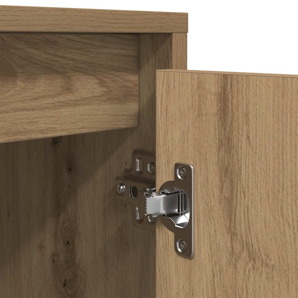 tv-bord med LED-lys 193,5x41x50 cm kunsteg