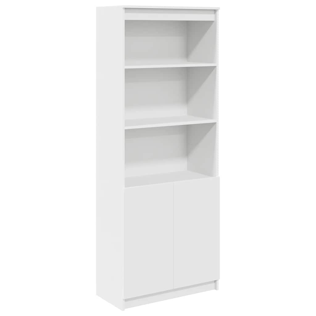 højskab 70x35x180 cm konstrueret træ hvid