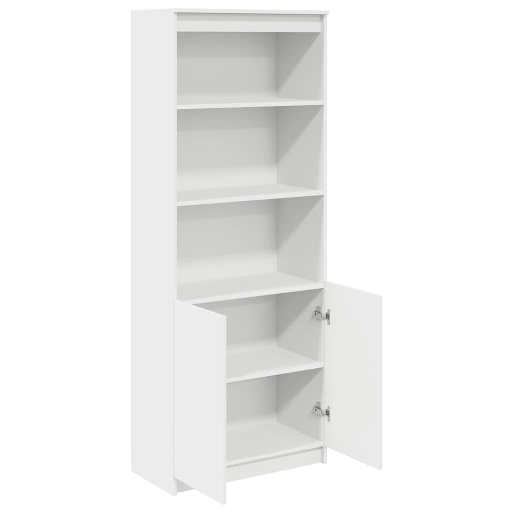 højskab 70x35x180 cm konstrueret træ hvid