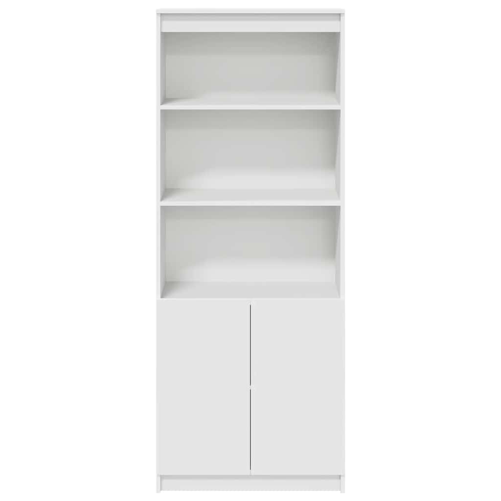 højskab 70x35x180 cm konstrueret træ hvid