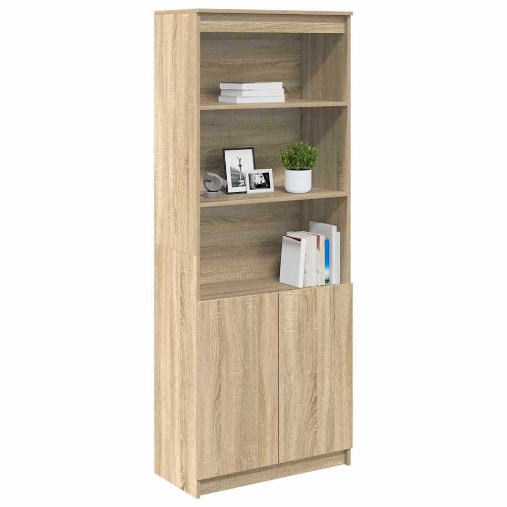 højskab 70x35x180 cm konstrueret træ sonoma-eg