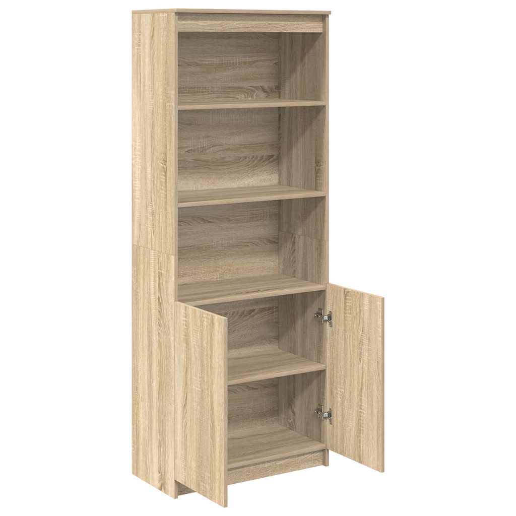 højskab 70x35x180 cm konstrueret træ sonoma-eg