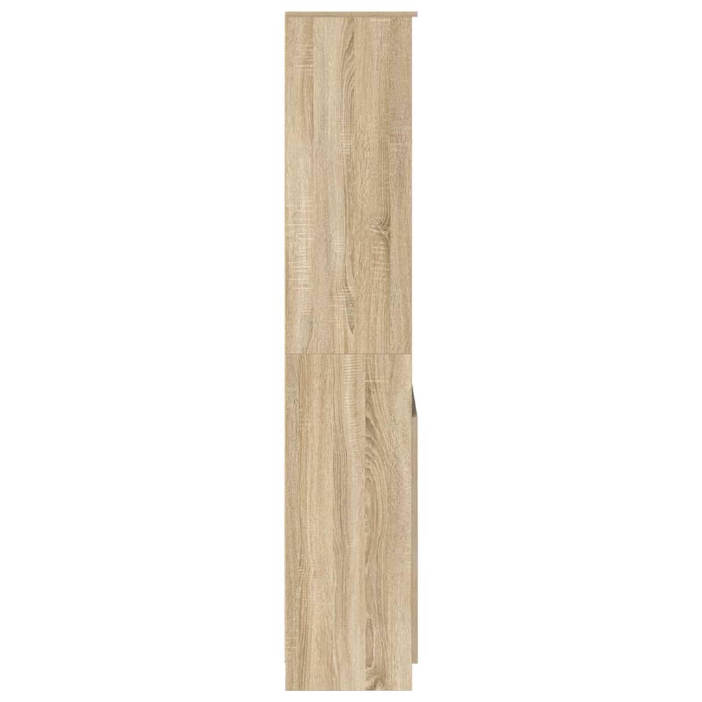 højskab 70x35x180 cm konstrueret træ sonoma-eg