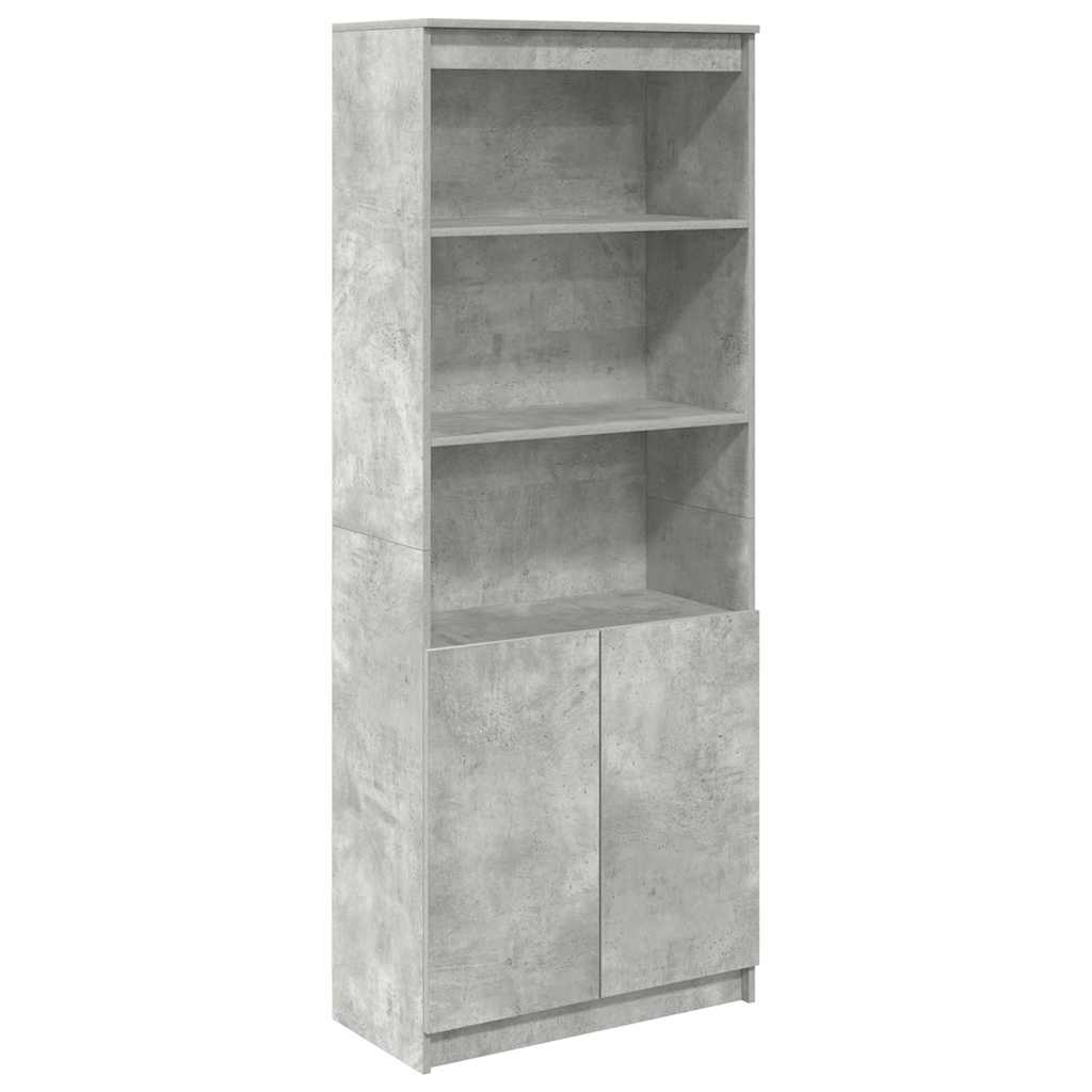 højskab 70x35x180 cm konstrueret træ betongrå