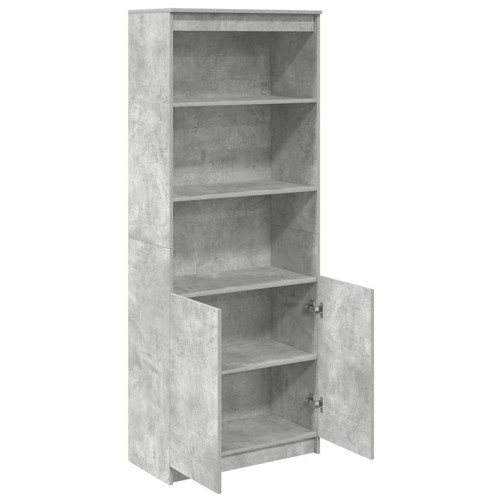 højskab 70x35x180 cm konstrueret træ betongrå