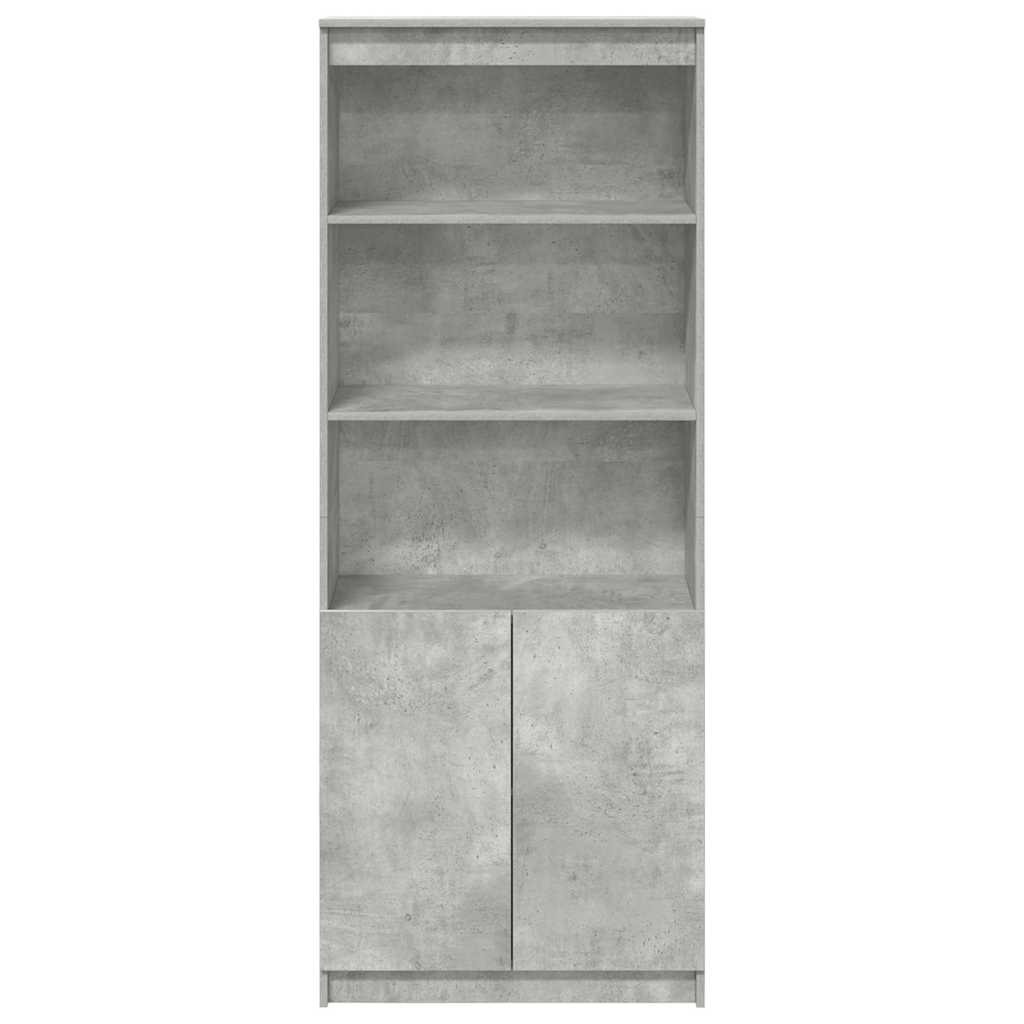 højskab 70x35x180 cm konstrueret træ betongrå