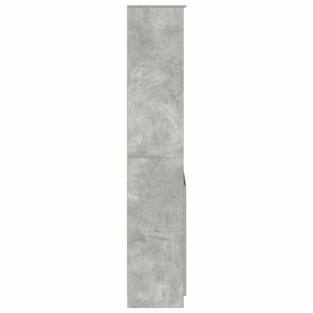 højskab 70x35x180 cm konstrueret træ betongrå