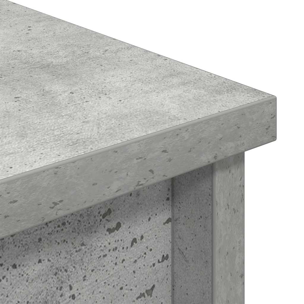 højskab 70x35x180 cm konstrueret træ betongrå