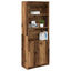 højskab 70x35x180 cm konstrueret træ gammelt træ-look