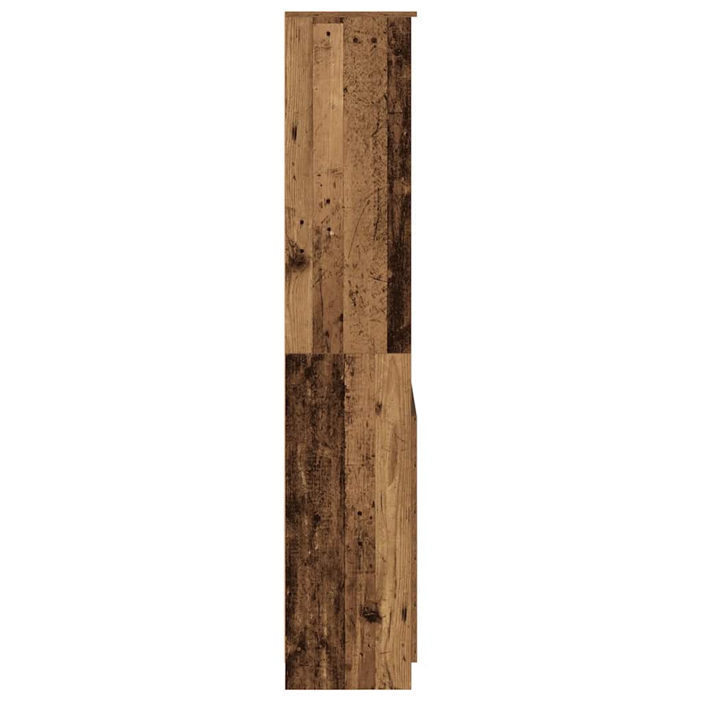 højskab 70x35x180 cm konstrueret træ gammelt træ-look