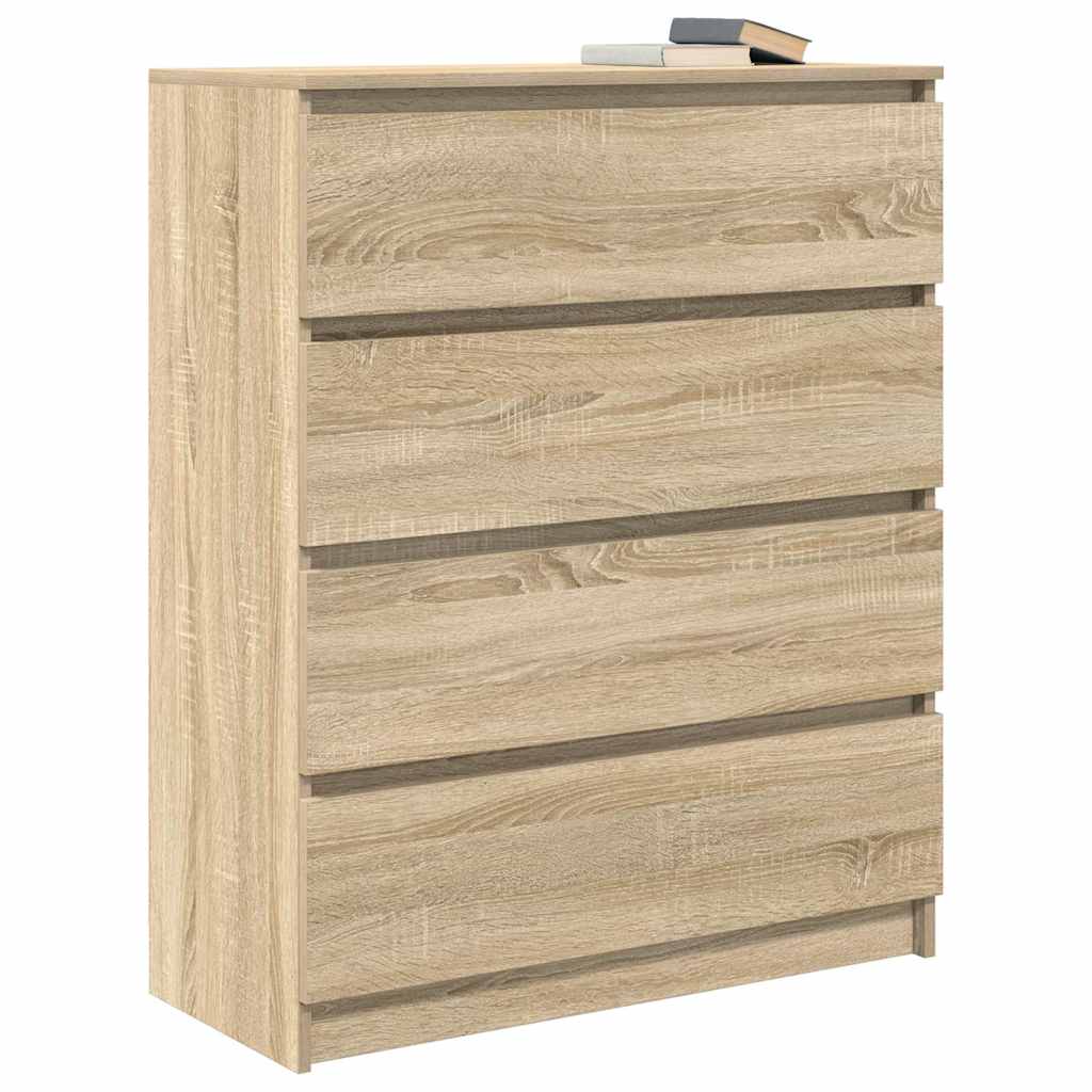 skænk 80x35x99 cm konstrueret træ sonoma-eg