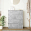 skænk 80x35x99 cm konstrueret træ betongrå