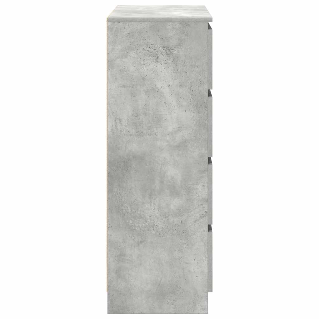 skænk 80x35x99 cm konstrueret træ betongrå