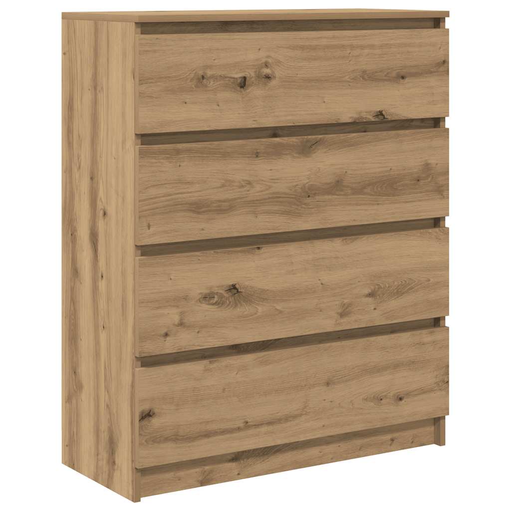 skænk 80x35x99 cm konstrueret træ kunsteg