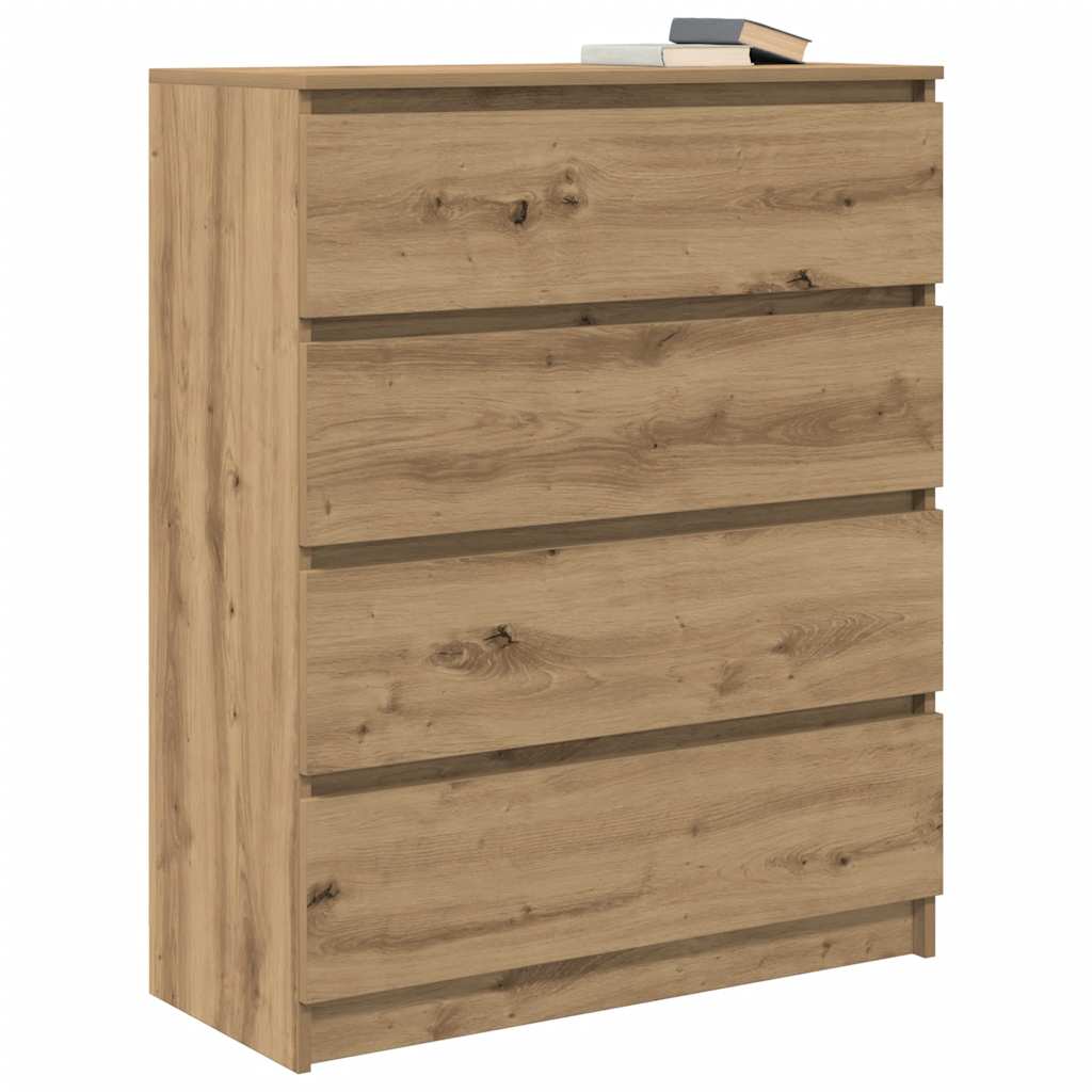 skænk 80x35x99 cm konstrueret træ kunsteg