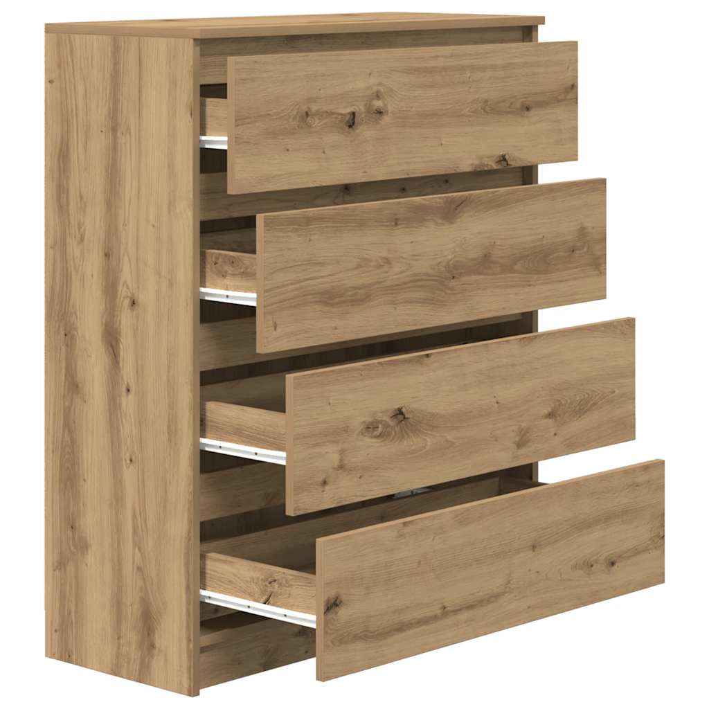 skænk 80x35x99 cm konstrueret træ kunsteg