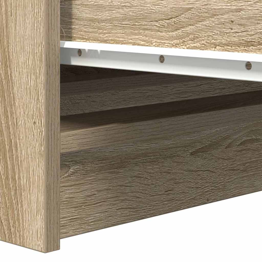 skænk 100x35x99 cm konstrueret træ sonoma-eg