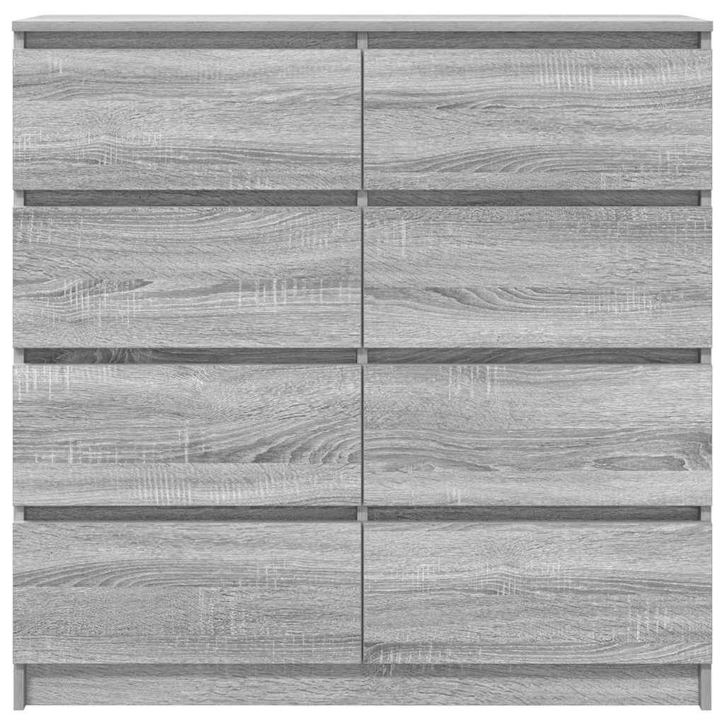 skænk 100x35x99 cm konstrueret træ grå sonoma-eg