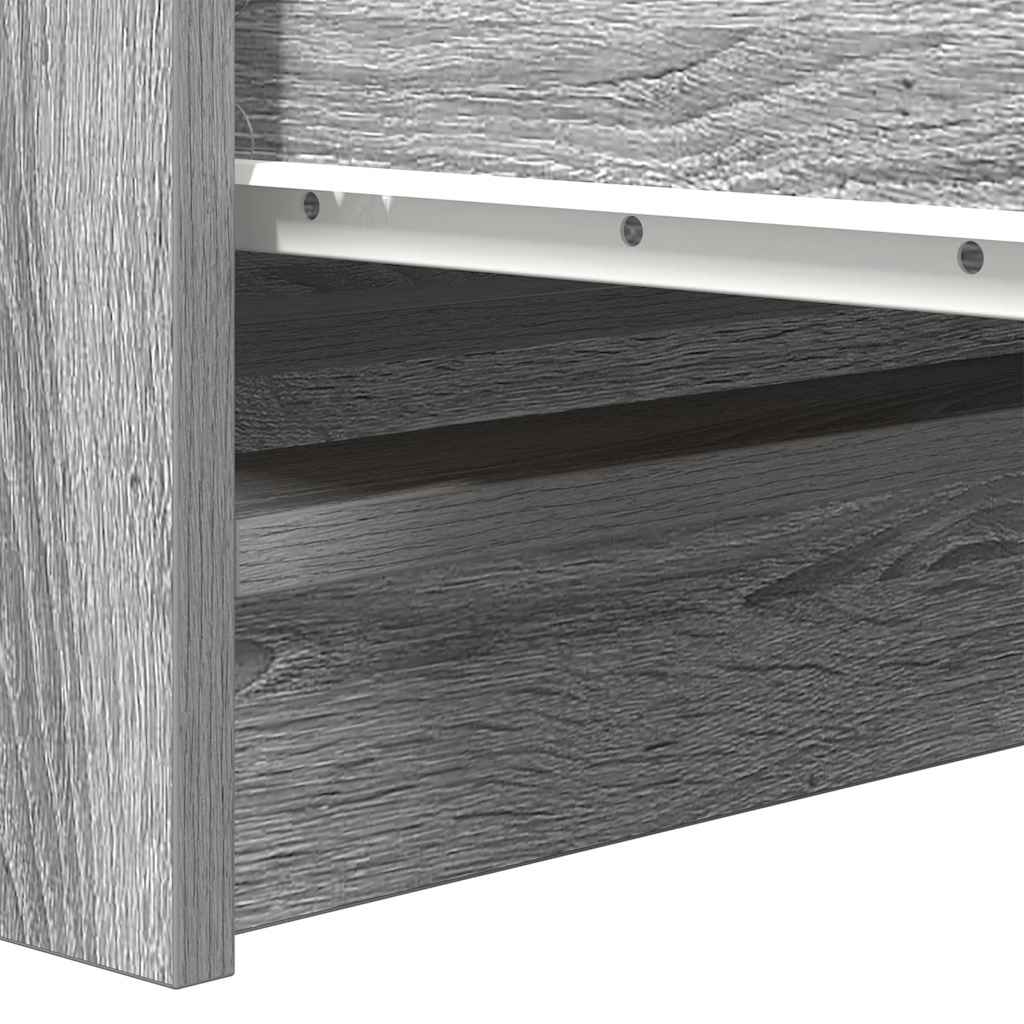 skænk 100x35x99 cm konstrueret træ grå sonoma-eg
